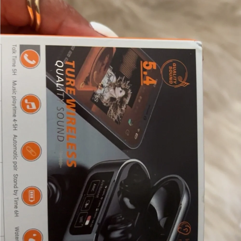 Wireless Earbuds with Charging Case! ANC! Good for apple and droid phones.